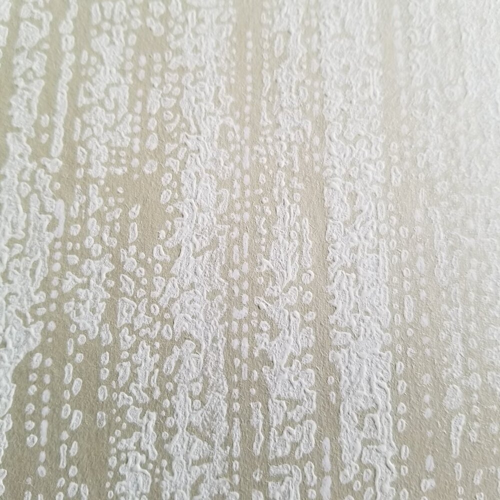 Vintage Wallpaper Sample Sheet Neutral Color Lines Design Craft Supply Dollhouse